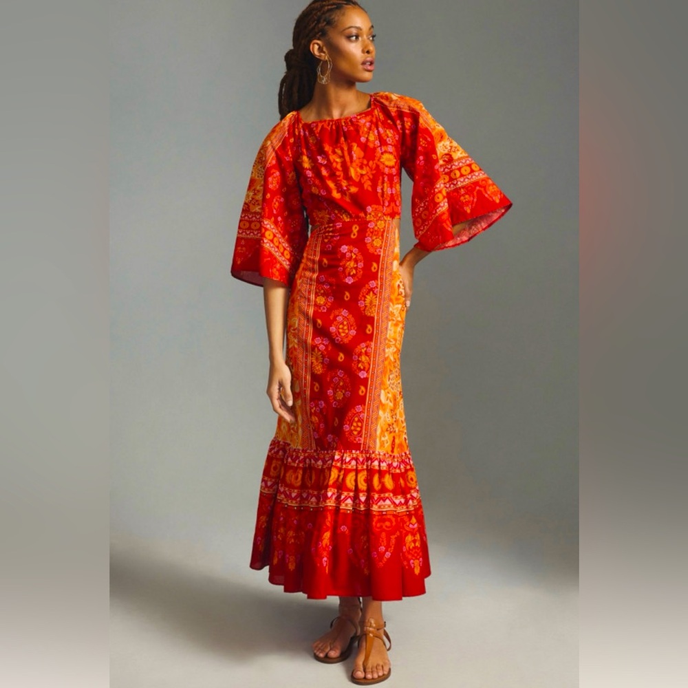 FARM RIO Combuco Cutout Maxi Dress
